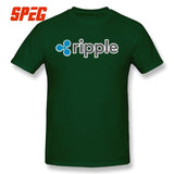 Purified Cotton Ripple Tee Ripple Shirt XRP Crypto Coin Cryptocurrencies T-Shirt O Neck Short Sleeves Youth 4XL Men's T shirt - Crypto gear and stuff