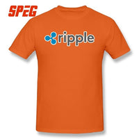 Purified Cotton Ripple Tee Ripple Shirt XRP Crypto Coin Cryptocurrencies T-Shirt O Neck Short Sleeves Youth 4XL Men's T shirt - Crypto gear and stuff