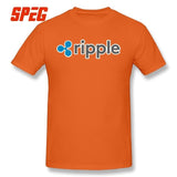 Purified Cotton Ripple Tee Ripple Shirt XRP Crypto Coin Cryptocurrencies T-Shirt O Neck Short Sleeves Youth 4XL Men's T shirt - Crypto gear and stuff