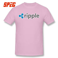 Purified Cotton Ripple Tee Ripple Shirt XRP Crypto Coin Cryptocurrencies T-Shirt O Neck Short Sleeves Youth 4XL Men's T shirt - Crypto gear and stuff