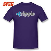 Purified Cotton Ripple Tee Ripple Shirt XRP Crypto Coin Cryptocurrencies T-Shirt O Neck Short Sleeves Youth 4XL Men's T shirt - Crypto gear and stuff