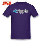 Purified Cotton Ripple Tee Ripple Shirt XRP Crypto Coin Cryptocurrencies T-Shirt O Neck Short Sleeves Youth 4XL Men's T shirt - Crypto gear and stuff
