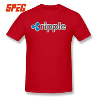 Purified Cotton Ripple Tee Ripple Shirt XRP Crypto Coin Cryptocurrencies T-Shirt O Neck Short Sleeves Youth 4XL Men's T shirt - Crypto gear and stuff