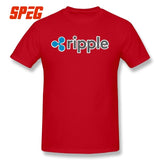 Purified Cotton Ripple Tee Ripple Shirt XRP Crypto Coin Cryptocurrencies T-Shirt O Neck Short Sleeves Youth 4XL Men's T shirt - Crypto gear and stuff
