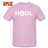 HODL Litecoin LTC Cryptocurrency Pure Cotton Short Sleeves Tops Casual Tees Men's Clothing Crew Neck T shirt - Crypto gear and stuff