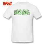 Hodl Crypto Currency Bitcoin Ethereum Dash Litecoin Tee Over Size 100% Cotton T Shirts Men Short Sleeve T-Shirt - Crypto gear and stuff
