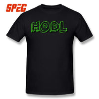 Hodl Crypto Currency Bitcoin Ethereum Dash Litecoin Tee Over Size 100% Cotton T Shirts Men Short Sleeve T-Shirt - Crypto gear and stuff