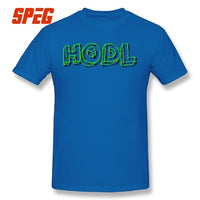 Hodl Crypto Currency Bitcoin Ethereum Dash Litecoin Tee Over Size 100% Cotton T Shirts Men Short Sleeve T-Shirt - Crypto gear and stuff