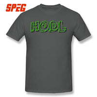 Hodl Crypto Currency Bitcoin Ethereum Dash Litecoin Tee Over Size 100% Cotton T Shirts Men Short Sleeve T-Shirt - Crypto gear and stuff