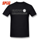 Mens 100% Cotton T shirt Comfort Crypto Millionaire Litecoin Edition Digital Currency T Shirts - Crypto gear and stuff