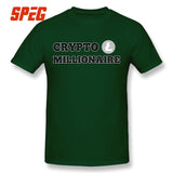 Mens 100% Cotton T shirt Comfort Crypto Millionaire Litecoin Edition Digital Currency T Shirts - Crypto gear and stuff