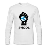 Pp HODL Ripple XRP Logo T Shirt Hot Sale Clothes O-neck Cotton Long Sleeve Custom  T Shirts - Crypto gear and stuff