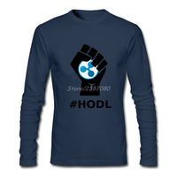 Pp HODL Ripple XRP Logo T Shirt Hot Sale Clothes O-neck Cotton Long Sleeve Custom  T Shirts - Crypto gear and stuff