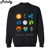 Bitcoin Ripple Ethereum Litecoin NEM Monero cryptocurrency New Brand Sweatshirt Men Hoodies Hoodie Mens Sweatshirts - Crypto gear and stuff