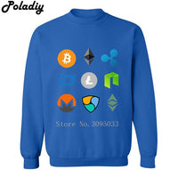 Bitcoin Ripple Ethereum Litecoin NEM Monero cryptocurrency New Brand Sweatshirt Men Hoodies Hoodie Mens Sweatshirts - Crypto gear and stuff