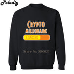 Crypto Millionaire Loading Bitcoin Coin BTC Crypto Cryptocurrency Miner Hoodies Mens Sweatshirt Sweatshirt Men's Hooded Clothes - Crypto gear and stuff