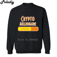 Crypto Millionaire Loading Bitcoin Coin BTC Crypto Cryptocurrency Miner Hoodies Mens Sweatshirt Sweatshirt Men's Hooded Clothes - Crypto gear and stuff
