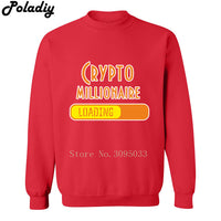 Crypto Millionaire Loading Bitcoin Coin BTC Crypto Cryptocurrency Miner Hoodies Mens Sweatshirt Sweatshirt Men's Hooded Clothes - Crypto gear and stuff