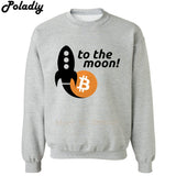 Bitcoin to the moon Mens Sweatshirts Harajuku O-Neck new logo Hoodie cryptocurrency crypto Bitcoins femme Sweatshirt hoodies men - Crypto gear and stuff
