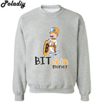 Bitcoin Miner Shirt Bitcoin Crypto Coin Cryptocurrencies Blockchain Mining BTC printed fashion cool men hoodie sweatshirts - Crypto gear and stuff