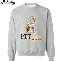 Bitcoin Miner Shirt Bitcoin Crypto Coin Cryptocurrencies Blockchain Mining BTC printed fashion cool men hoodie sweatshirts - Crypto gear and stuff