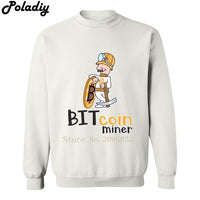 Bitcoin Miner Shirt Bitcoin Crypto Coin Cryptocurrencies Blockchain Mining BTC printed fashion cool men hoodie sweatshirts - Crypto gear and stuff