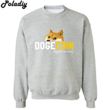 Dogecoin Sweatshirt Men Hoodies Fashion Hoody Men Pullover dog Men's  male coats - Crypto gear and stuff