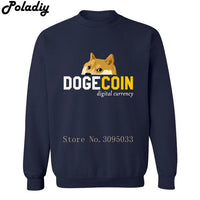 Dogecoin Sweatshirt Men Hoodies Fashion Hoody Men Pullover dog Men's  male coats - Crypto gear and stuff