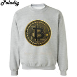 2018 New Brand Hoodies men Bitcoin Blockchain Cryptocoin Crypto Long Casual men Sweatshirt Hoodies print Hoodie Tracksuits male - Crypto gear and stuff
