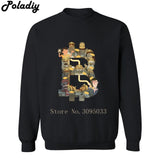 2018 New Arrival Men Sweatshirts Bitcoin Anarchist Printed Free Clothing Funny Pullover Hoodies Cool Man Casual Tops - Crypto gear and stuff