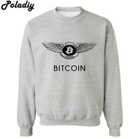 Comedy BITCOIN Mens Sweatshirt Winter Hoodies long sleeves Sweats Clothing hip hop - Crypto gear and stuff