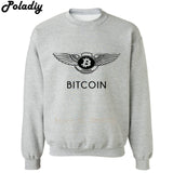 Comedy BITCOIN Mens Sweatshirt Winter Hoodies long sleeves Sweats Clothing hip hop - Crypto gear and stuff