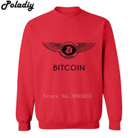 Comedy BITCOIN Mens Sweatshirt Winter Hoodies long sleeves Sweats Clothing hip hop - Crypto gear and stuff