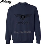 Comedy BITCOIN Mens Sweatshirt Winter Hoodies long sleeves Sweats Clothing hip hop - Crypto gear and stuff
