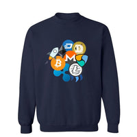 mens t shirt womens t shirts Bitcoin, Ripple, Ethereum, Litecoin, NEM, Dash, Monero, Stellar Lumens, Steem, Cryptocurrency Men Sweatshirt Hoodies Clothing - Crypto gear and stuff