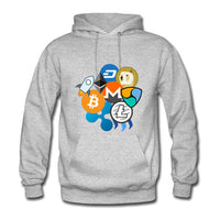 Bitcoin Ripple Ethereum Litecoin NEM Dash Monero Stellar Lumens Steem Cryptocurrency Mens Hoodies Sweatshirts - Crypto gear and stuff