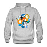 Bitcoin Ripple Ethereum Litecoin NEM Dash Monero Stellar Lumens Steem Cryptocurrency Mens Hoodies Sweatshirts - Crypto gear and stuff