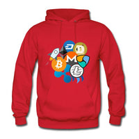 Bitcoin Ripple Ethereum Litecoin NEM Dash Monero Stellar Lumens Steem Cryptocurrency Mens Hoodies Sweatshirts - Crypto gear and stuff