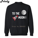 Bitcoin To the moon O-Neck men Hoodies Mens Brand Mens Sweatshirt cryptocurrency crypto Bitcoins Men Hoodies Sweatshirts  hoodie - Crypto gear and stuff