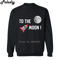 Bitcoin To the moon O-Neck men Hoodies Mens Brand Mens Sweatshirt cryptocurrency crypto Bitcoins Men Hoodies Sweatshirts  hoodie - Crypto gear and stuff