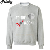 Bitcoin To the moon O-Neck men Hoodies Mens Brand Mens Sweatshirt cryptocurrency crypto Bitcoins Men Hoodies Sweatshirts  hoodie - Crypto gear and stuff