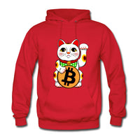 Bitcoin Lucky  Maneki Neko Kanye Mens West Sweat Homme Hoodies Men Sweatshirt Hoodies Hip Hop Streetwear Hoody Hoodie S-XXL - Crypto gear and stuff