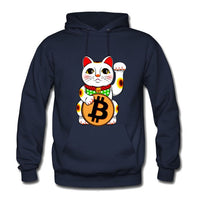 Bitcoin Lucky  Maneki Neko Kanye Mens West Sweat Homme Hoodies Men Sweatshirt Hoodies Hip Hop Streetwear Hoody Hoodie S-XXL - Crypto gear and stuff