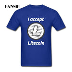 Litecoin Mens T Shirt Cotton 2018 New Fashion T-shirt I accept litecoin - Crypto gear and stuff