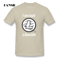 Litecoin Mens T Shirt Cotton 2018 New Fashion T-shirt I accept litecoin - Crypto gear and stuff