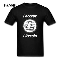 Litecoin Mens T Shirt Cotton 2018 New Fashion T-shirt I accept litecoin - Crypto gear and stuff