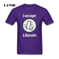 Litecoin Mens T Shirt Cotton 2018 New Fashion T-shirt I accept litecoin - Crypto gear and stuff