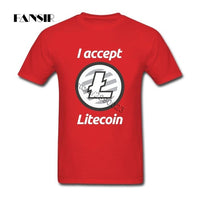 Litecoin Mens T Shirt Cotton 2018 New Fashion T-shirt I accept litecoin - Crypto gear and stuff