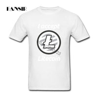 Litecoin Mens T Shirt Cotton 2018 New Fashion T-shirt I accept litecoin - Crypto gear and stuff