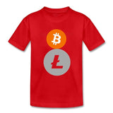 Bitcoin Litecoin T Shirt  Kids Short Sleeve 4T-8T Crew Neck T-Shirt  children's Designer Camisetas Top Clothes For Boys Girls - Crypto gear and stuff